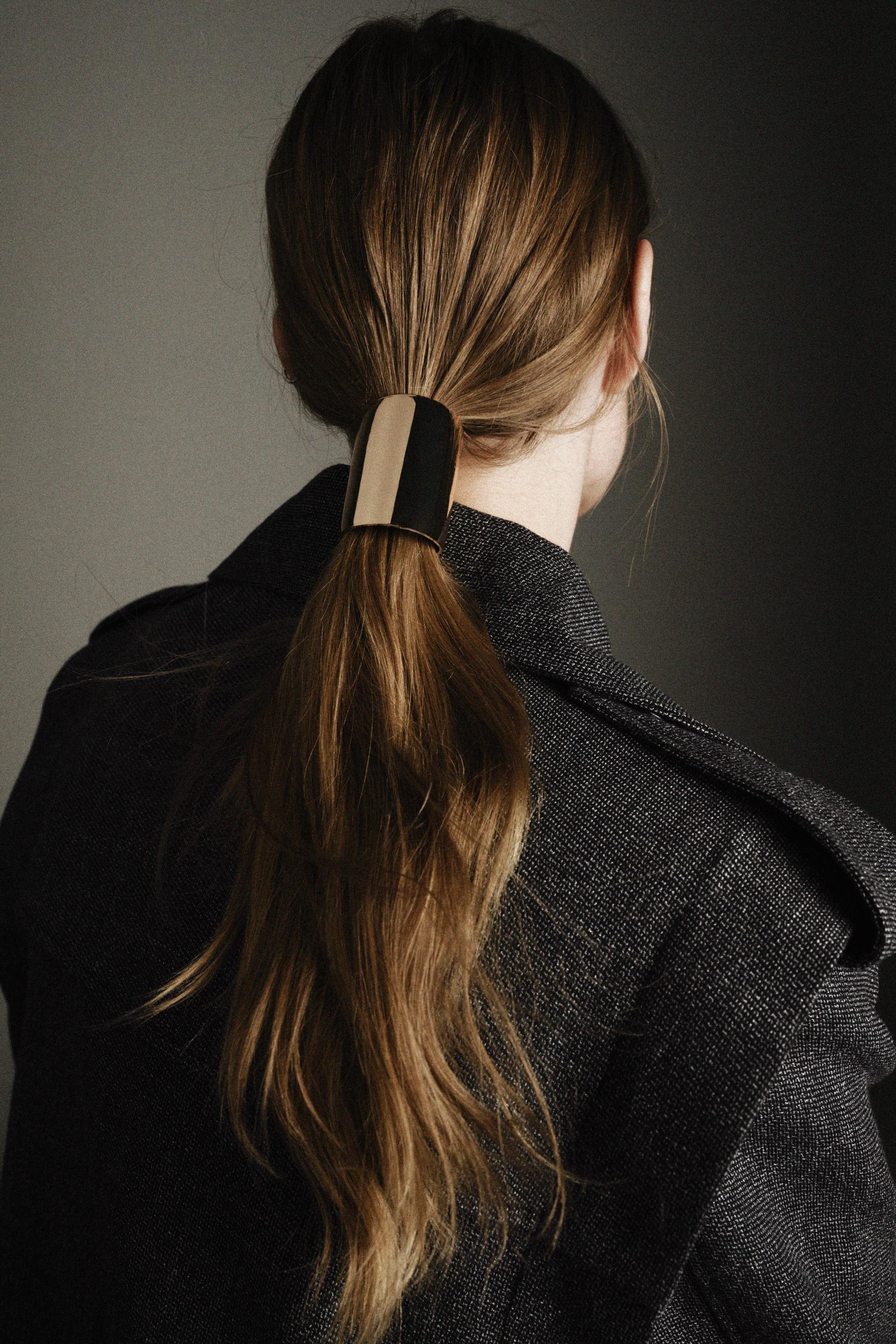 METALLIC TUBULAR SCRUNCHIE